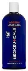 X-Derma Shampoo | отшелушивающий шампунь против сухости и зуда кожи головы MEDICEUTICALS, 250 мл