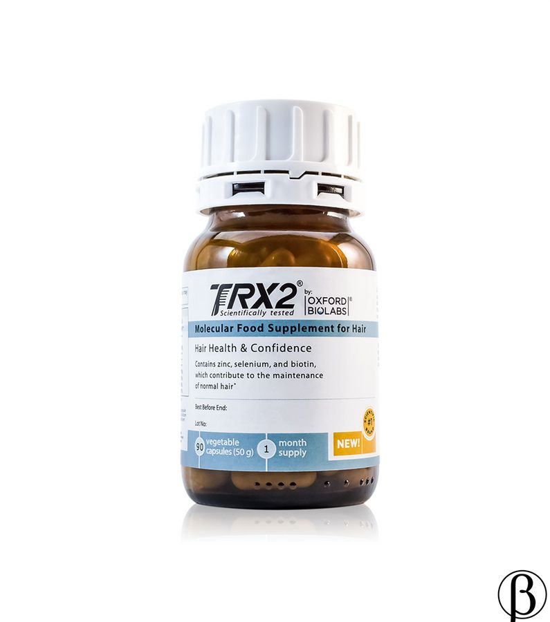 TRX2 Hair Growth Complex - Молекулярный комплекс против выпадения волос OXFORD BIOLABS, 1 банка * 90 капсул (1 місяць)