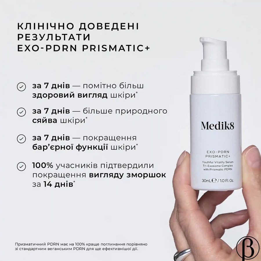Exo-PDRN Prismatic Tri-Exosome | антивікова сироватка з екзосомами та PDRN MEDIK8, 30 мл