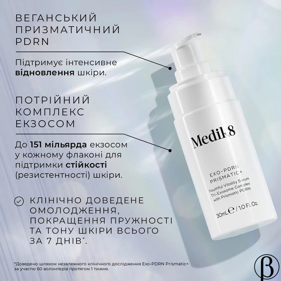 Exo-PDRN Prismatic Tri-Exosome | антивікова сироватка з екзосомами та PDRN MEDIK8, 30 мл