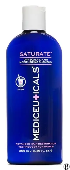 Saturate Shampoo | шампунь для жінок проти випадіння та стоншення волосся (суха шкіра голови/волосся) MEDICEUTICALS, 250 мл