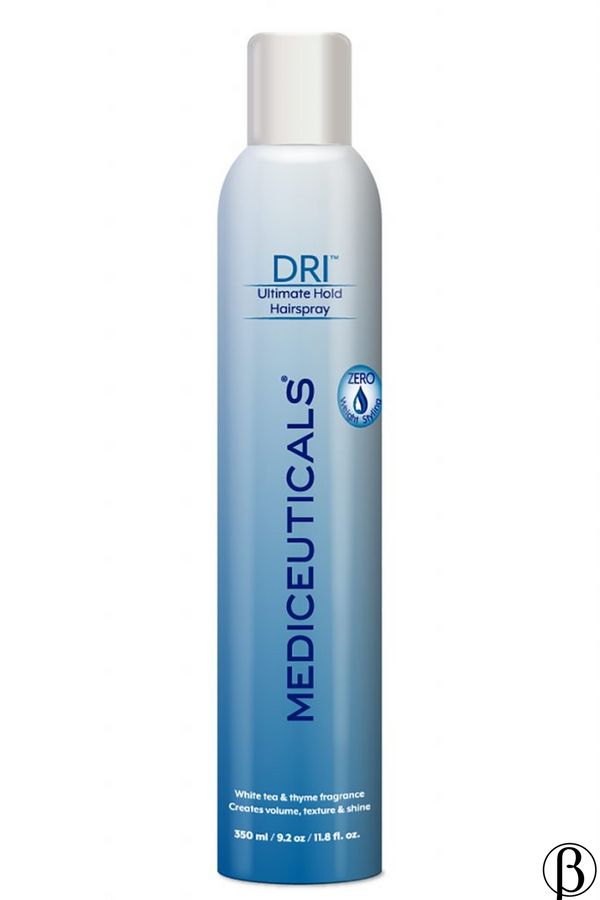 DRI Ultimate Hold Hairspray | невагомий лак для волосся оптимальної фіксації MEDICEUTICALS, 350 мл