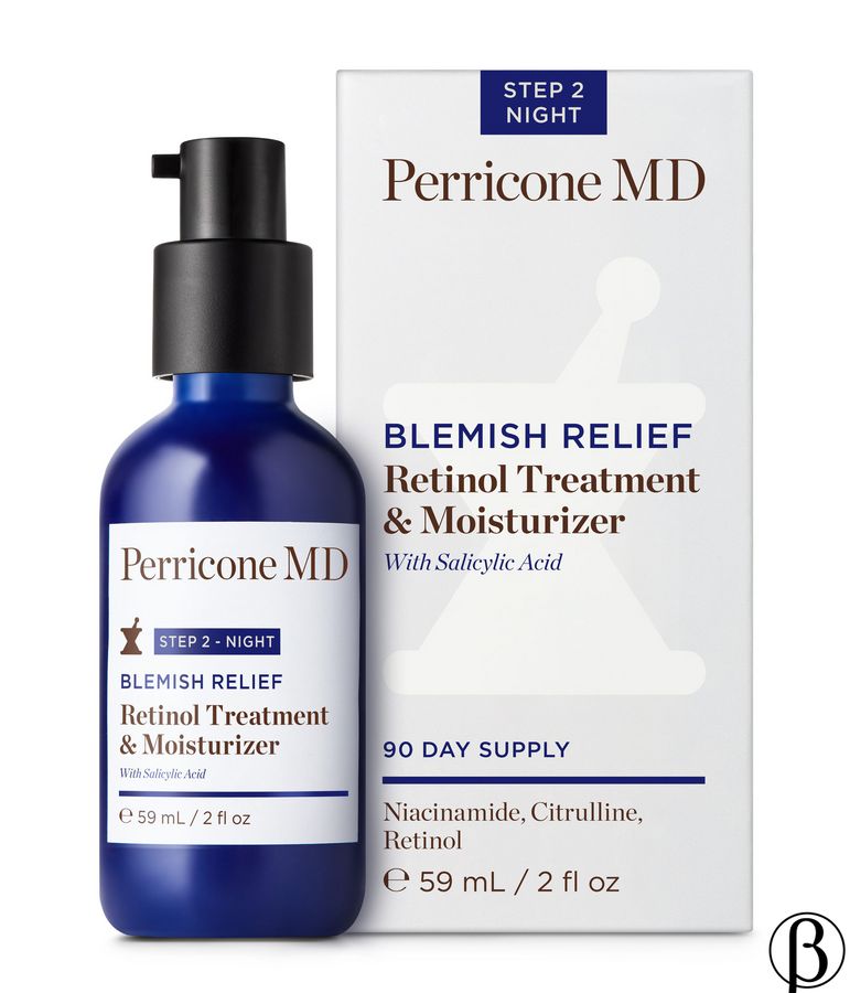 Blemish Relief Retinol Treatment & Moisturizer | ночное средство для проблемной кожи с ретинолом PERRICONE MD, 59 мл
